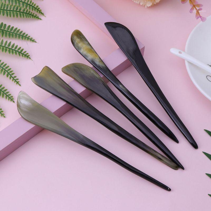 

Hair Clips & Barrettes Vintage Hairpin Chinese Ancient Updo Style Retro Natural Ox Horn Headwear C1FE, Golden;silver