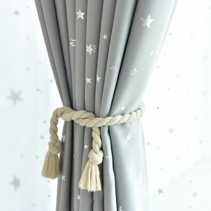 

Grey Black Star Printed Curtains For Children Kids Boys Bedroom Nursery French Window Cortinas P123C1, White tulle