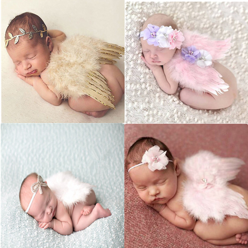 

Newborn Photography Accessories Angel Wing Baby Photo Props Handmade Costumes For Infants Fotografia Crochet Costumes For Baby, 01