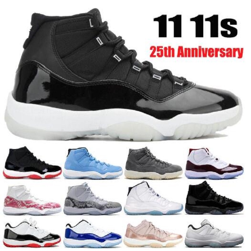 

shoes basketball men Jumpman 11s Manbasketballshoes Concord reverse flu game sunrise bulls white dark grey Fiba mens sneakers trainers, Color 22