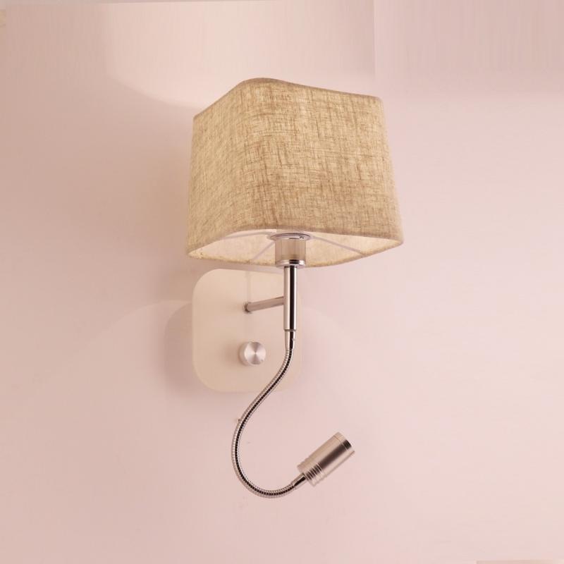 

American wall lamp bedroom bed reading wall lamp simple modern Nordic hotel hotel study LED with switch