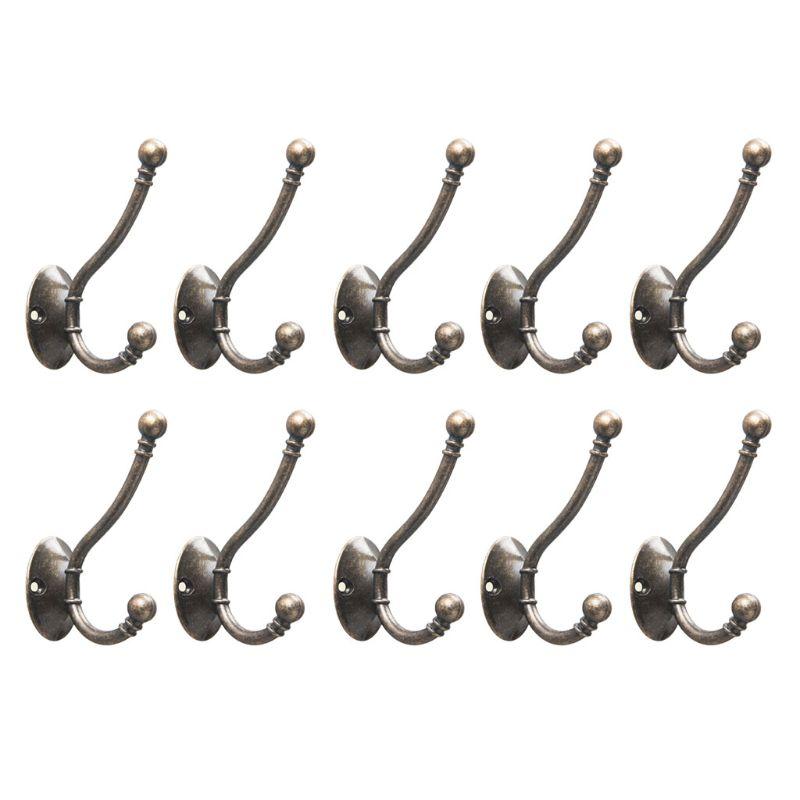 

10Pcs Wall Hooks for Hanging Heavy Duty Hat Towel Coat Wall Mounted Hangers New