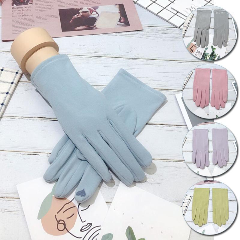 

Fashion Winter Women Hand Gloves Warm Thin Cashmere Embroidery Elasticity Cycling Windproof Touch Screen Finger Mittens1