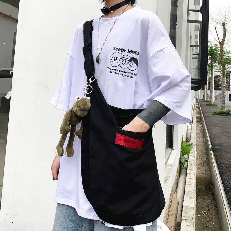 

Multifunctional chest bag rig Korea Style Harajuku Street Large Capacity Messenger Bag Crossbody for Women Black Men Vest1