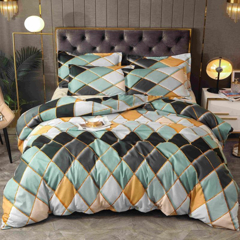 

Bonenjoy Duvet Cover Set US  Full Queen King Size Geometric Style Bedding Set High Quality Comforter Cover Bedclothes, 8 xq lxn lvse