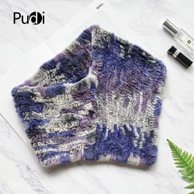 

PUDI 801 women real fur shawl 2020 winter new natural rex fur wraps shawls
