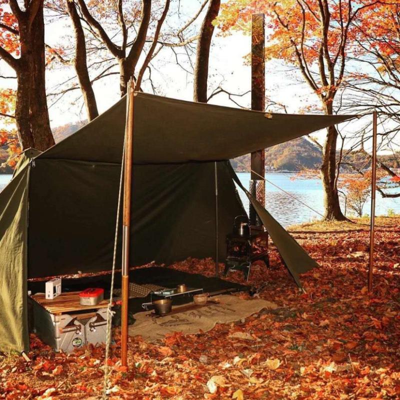 

2 Person Party Wild Survival Marching Relief Car Canopy Beach Tent Family Outdoor Camping Tent Tarp Sun Shelter