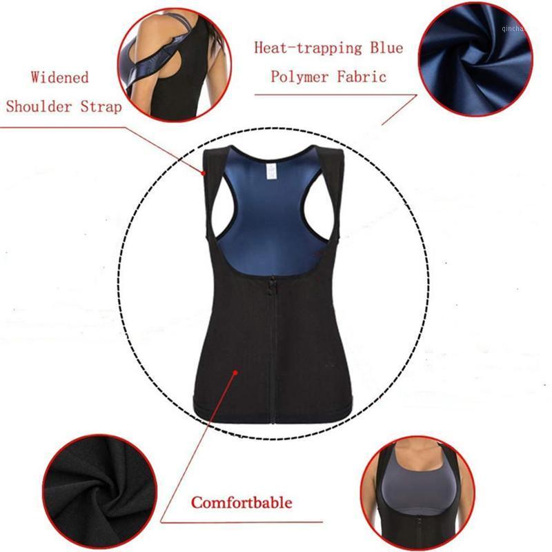 

Sweat suit women's fat burning abdomen fitness sweating vest running sportswear abdomen yoga suit body shaping clothes hot sale1, As shown