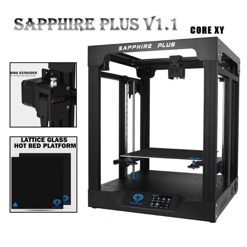 

Twotrees 3D Printer Sapphire Plus V1.1 CoreXY BMG Extruder MKS TMC2225 300*300*350mm DIY Kits 3.5 Inch Touch Screen Facesheild
