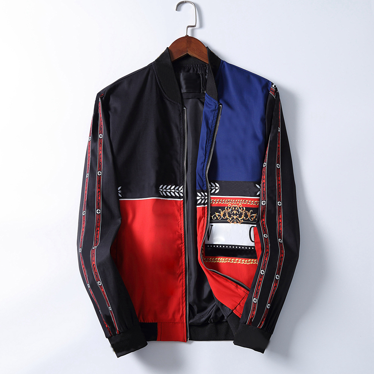 

Winter Black designer Jacket For Men 2020 Striped Slim Pocket Mens Windbreakers Jackets Casual Baseball Men's Hoodies Jacket And Coat