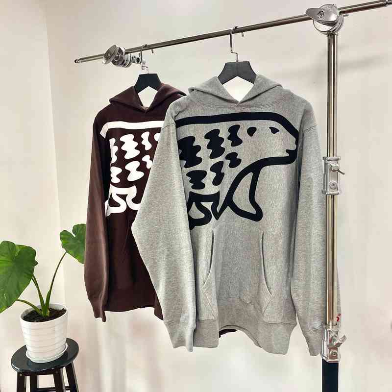 

Correct Version of Human Made Day Tide Autumn Winter Polar Bear Men' and Women' Loose Plush Hoodie Couple, Gray