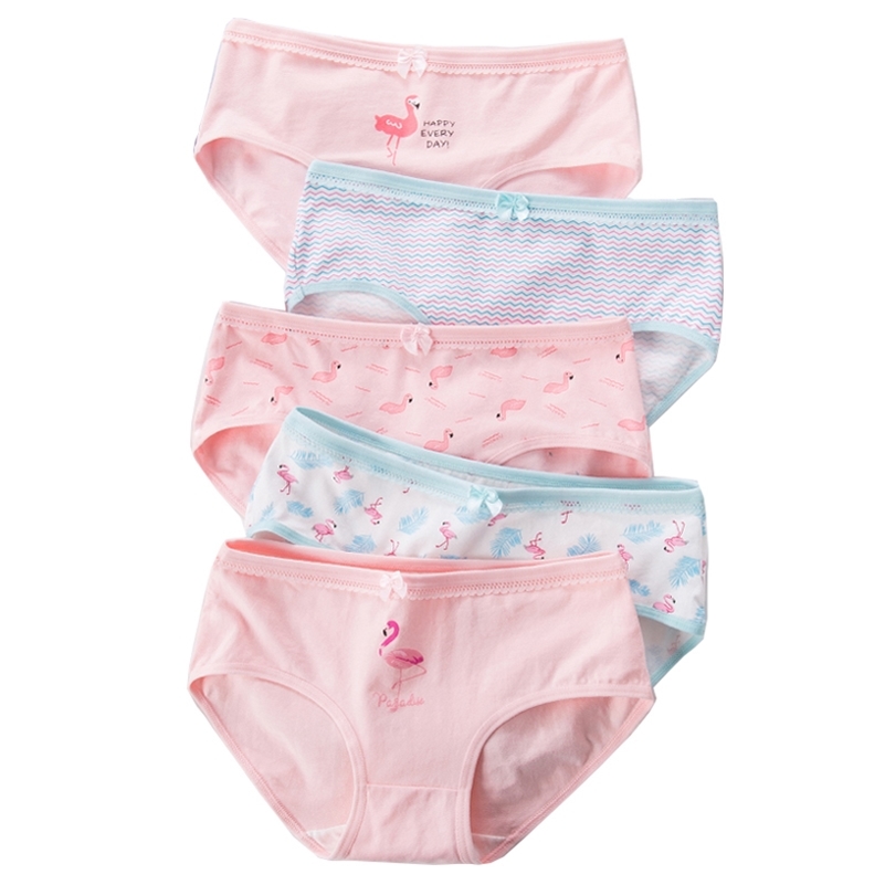 

LANGSHA 5Pcs/lot Cotton Women Panties Breathable Briefs Girls Underwear Lovely Bow Sexy Ladies Underpants Female Lingerie M-2XL 201112, 1577