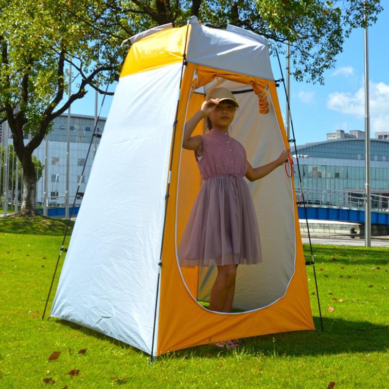 

Camping Tent Portable Outdoor Shower Tent UV-protection Bath Room Rain Shelter Changing Room Privacy Camping Equipment