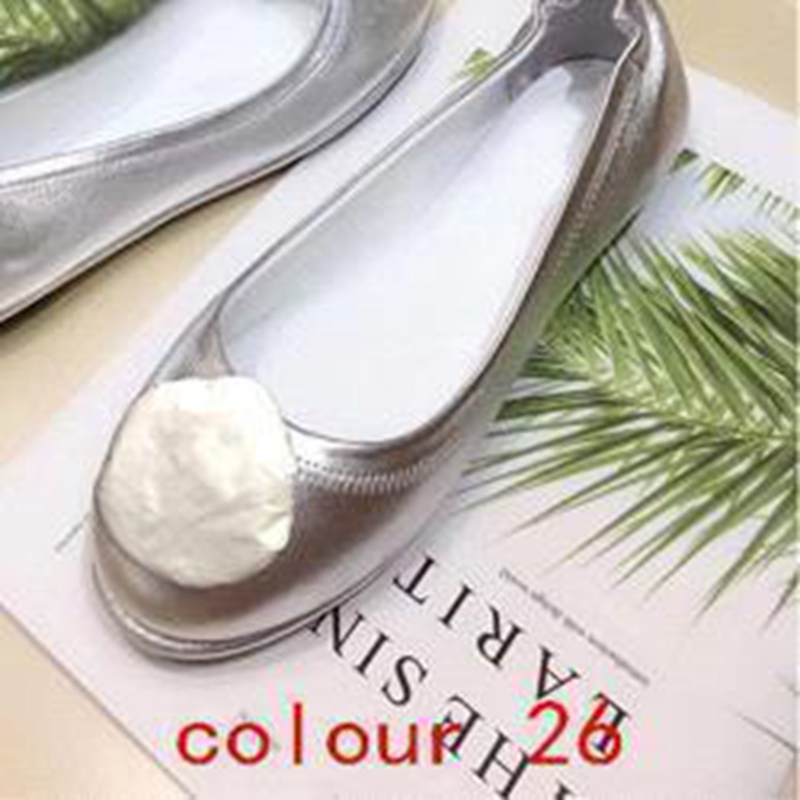 

Hot Selling Ballet shoes Genuine soft Leather Lazy Lady Dress shoes Metal buckle Classic women Sheepskin Flat boat shoes Large size 35-42, Black;red