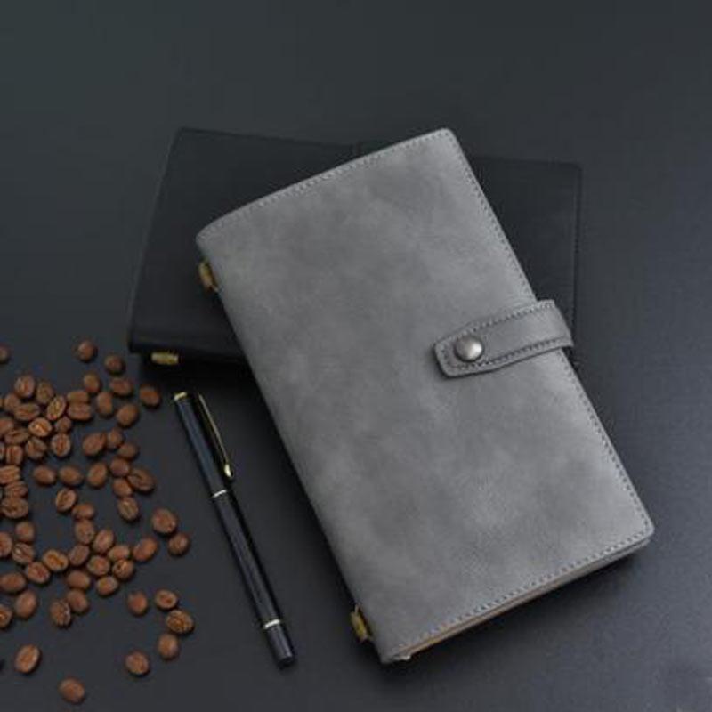 

Yiwi Vintage Travelers Notebook Diary Notepad PU Leather Spiral Note Book Paper Journal Planners School Stationery Gift
