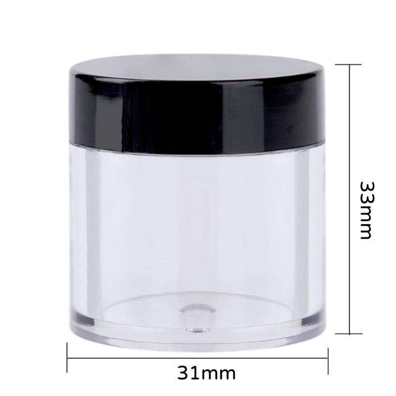

10pcs/lot 10g Mini Sample Bottle Empty Make Up Jar Sealing Pots Portable Travel Face Cream Container Refillable Bottles