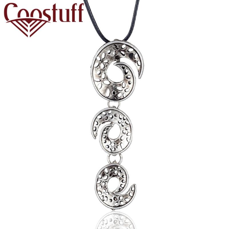 

Silver Color Twisted Pendants Neck Chokers Women's Jewelry Necklace Female Geometric Decoration Suspension Accessories Wholesale