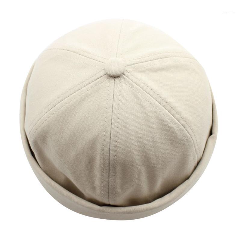 

Men Women Hat Cap Casual Docker Sailor Mechanic Brimless Solid Color1