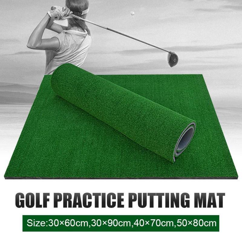 

Practice Rubber Pad Golf Practice Mat Artificial Lawn Green Useful Nylon Grass Backyard Golf Hitting Mat Durable Tee Indoor1