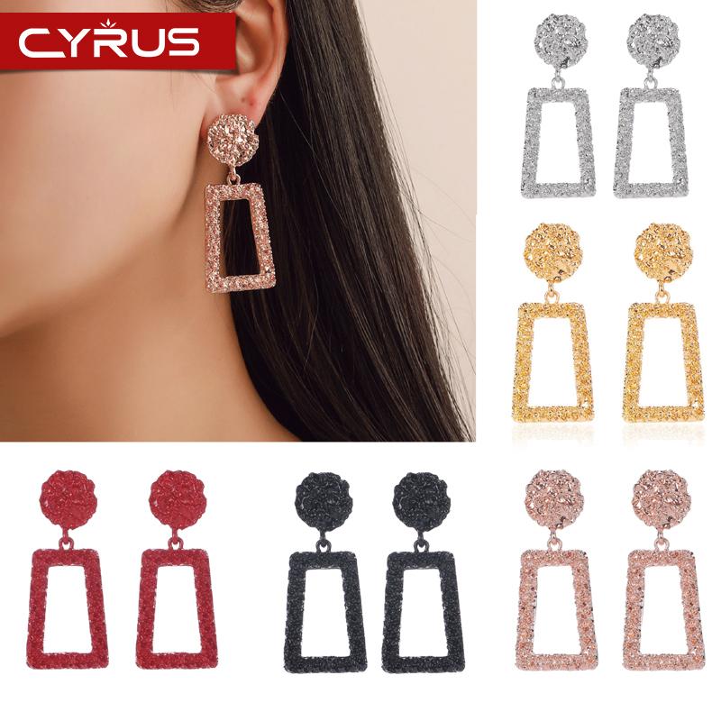 

Vintage Matte Dangle Earrings For Women Irregular Hollow Drop Earrings Multicolor Female Gift Mujer Boho Jewelry Accessories