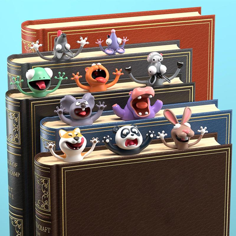 

3D Bookmark Attractive Animal Pattern PVC Creative Cute Stationery for Home
