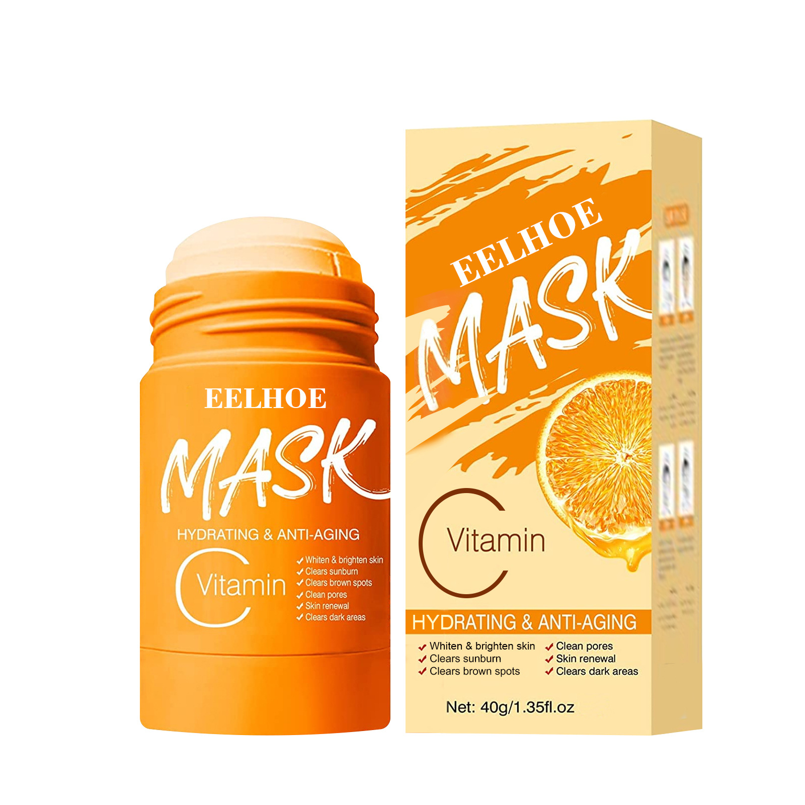Free freight eelhoe Solid cleansing mask to remove blackhead and acne pores shrink oil control Moisturizing-image-749846694