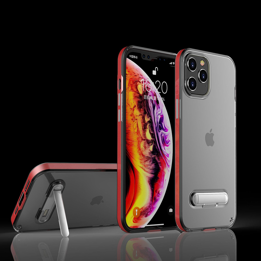 

Luxury Quality IPhone12pro Transparent Mobile Phone Case For Apple Solid Color Stand Apple 12 Protective Case Cell Phone Cases