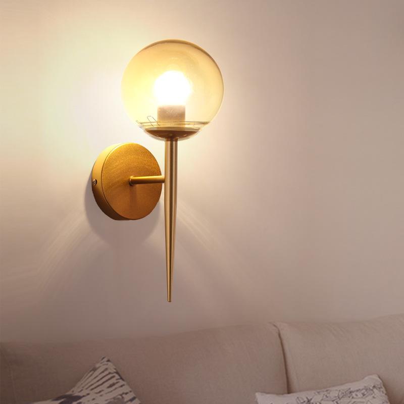 

Wall Lamp Modern Simple Bedroom Living Room Bedside Lamp Led round Indoor Wall Hotel Engineering Aisle Mirror Cabinet