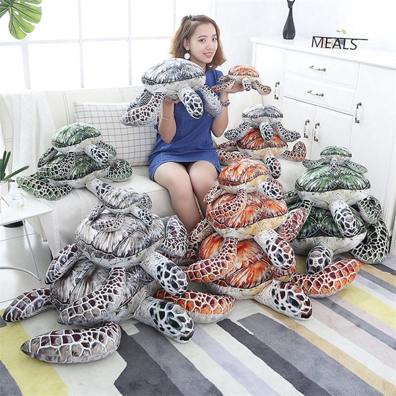 

Kawaii Peluche Simulation Turtle Animal Plush Baby Toys Juguetes Cotton Filled Family Decoration Sofa Pillow Cushion Home Decor T200901, Gray