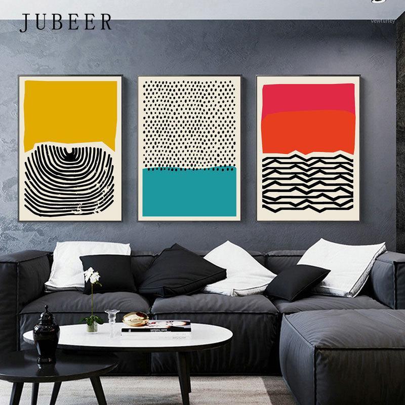 

Modern Abstract Wall Art Geometric Canvas Painting Multicolored Picture Posters and Prints Gallery Posters Kitchen Home Decor1