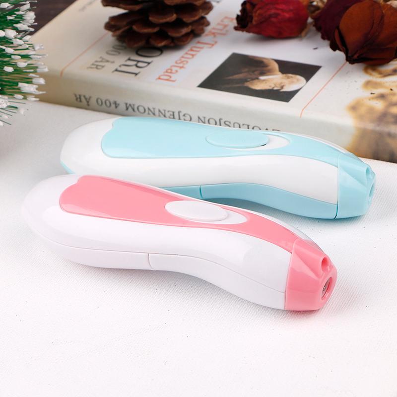 

Electric Nail Polisher Baby Blue Powder 6-piece Electric Nail Clipper Baby Clipper Manicure Set Newborns Care Kit