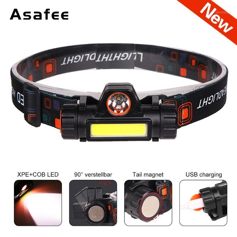 

Mini Portable XPE COB LED Headlamp Work Light IPX5 Magnetic Dimming Headlight Use Built-in Battery for Night Lighting1