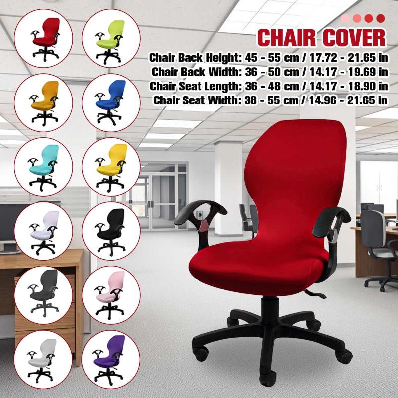 

Elastic Office Computer Chair Covers Rotating Stretch Office Chair Cover Removable Slipcover Slipcover for Armchair