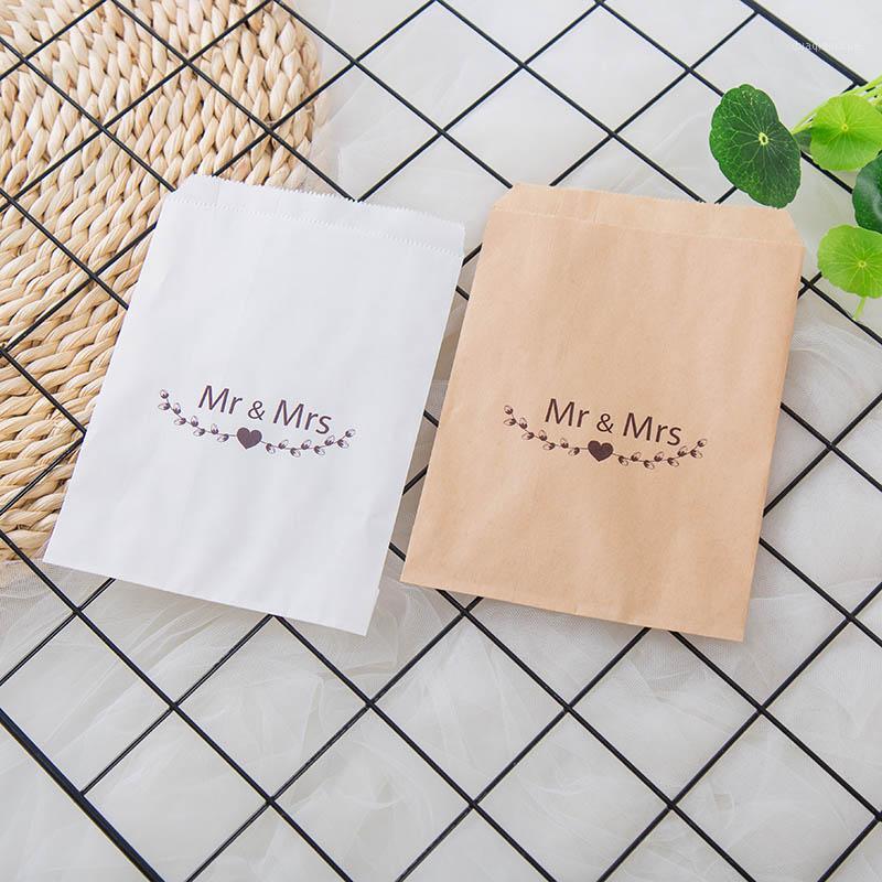 

25pcs/Lot Mr & Mrs Wedding Favor Bag,Bakery Bags for Cookies, Popcorn,Candy,Gifts Valentine's Day Party Favor Bags1