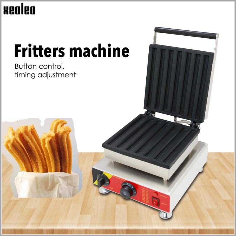 

XEOLEO Fritters machine Churros baking Oven Twist machine Commercial Non-stick Electric 7-grid fritters crisp roasted
