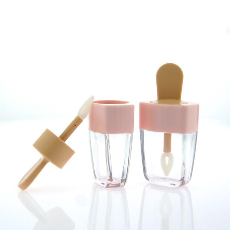 

5ml New design lip glaze empty bottle lovely ice cream empty lip gloss tube shell lipstick filling empty bottle spot cosmetics Free Shiping