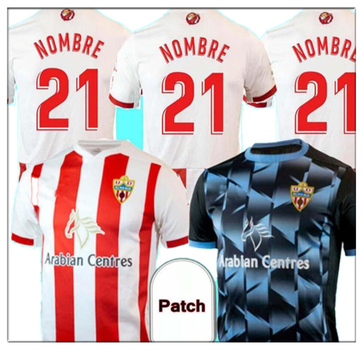 

2021 UD ALMERIA Soccer Jerseys F. Villalba Corpas Juan IBIZA C. de la Hoz Appiah Petrovic Lazo NOMBRE football calcio shirts, Men