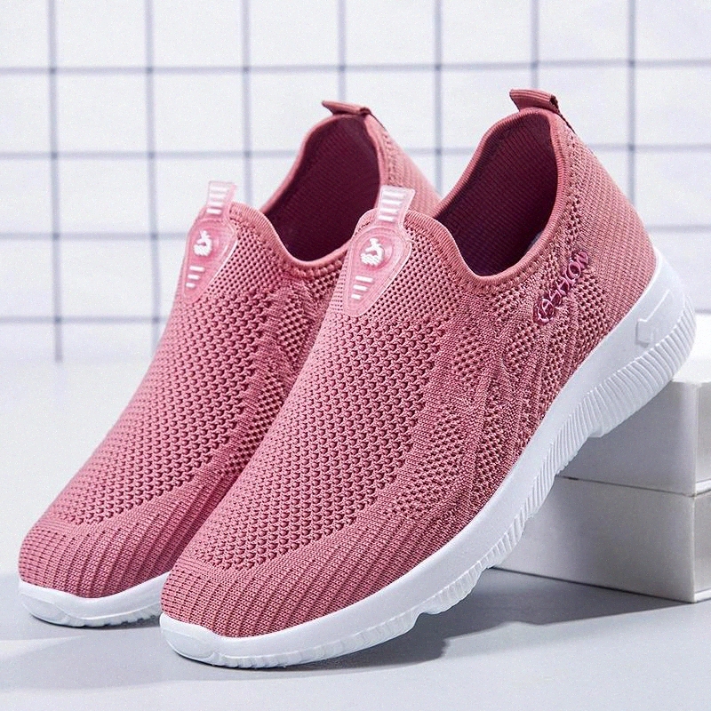 

Sport Shoes for Women Tennis Shoes 2020 Lace-Up Fashion Breathable Mesh Flat Sneakers Casual Calzado Deportivo Mujer #xH64, Beige