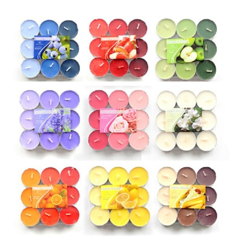 

Candle tea light /box wedding candle Talent Fareast candles different smell Bar candle wedding party scented LJ201018