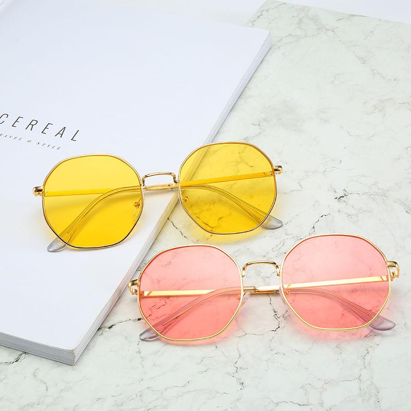 

Sunglasses Female Korean Men's Net Red Same Round Face Ins Fashionable Personality Retro Anti Ultraviolet Glasses For