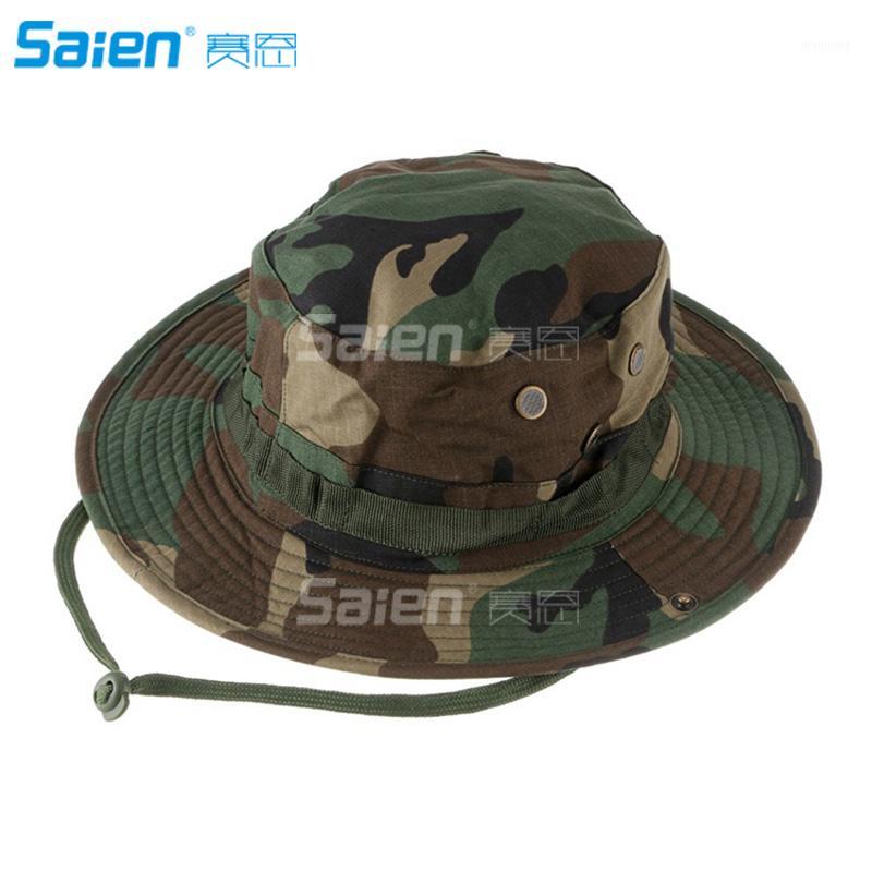 

Camouflage Bush Safari Outdoor Fishing Hiking Hunting Boating Snap Brim Hat Sun Cap1, Black