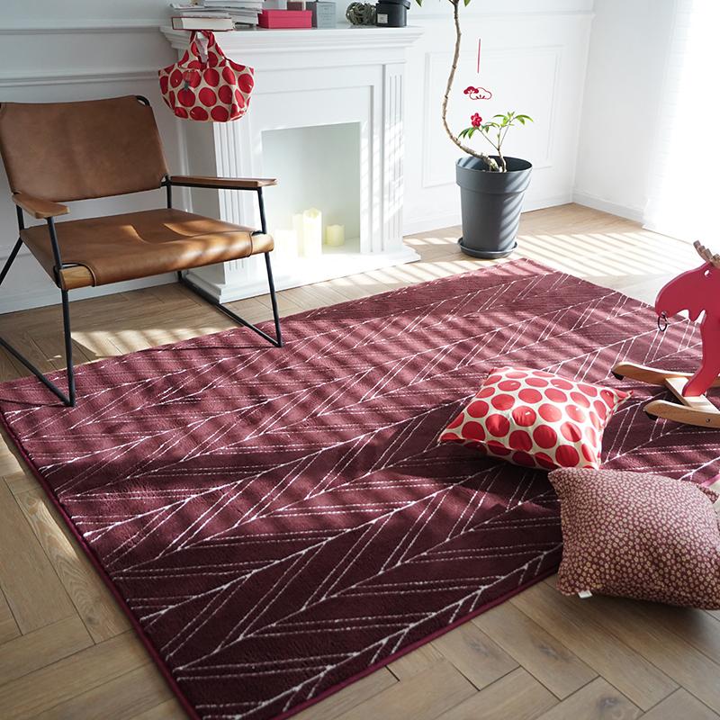 

Nordic style 3D machine weaved geometric pattern living room rug , New year home decoration bedside carpet, tatami mat, As picture