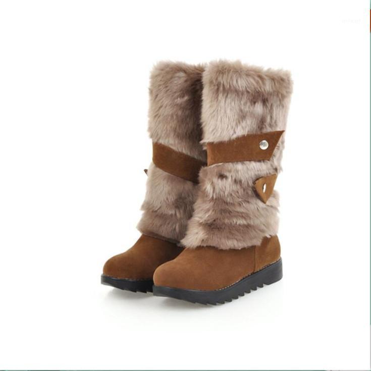 

Hot Sell Women Warm Snow Boots 2010 Autumn and Winter Mother Leisure Flat Bottom Plus Size Woman Cotton Shoes1, Yellow