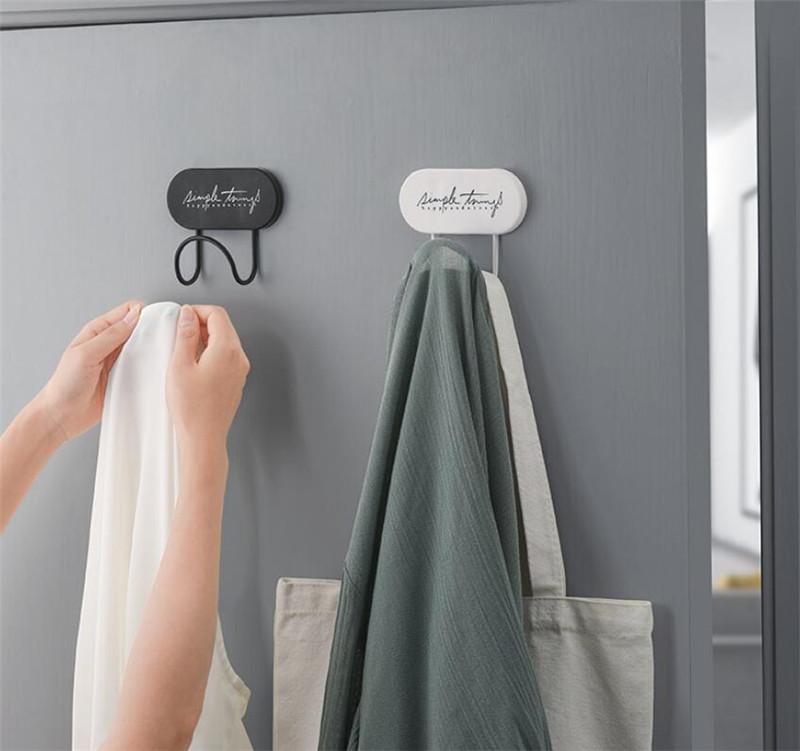 

Cute Self Adhesive Wall Door Hook Clothes Key Rack Hook Towel Hanger Home Wall Decor