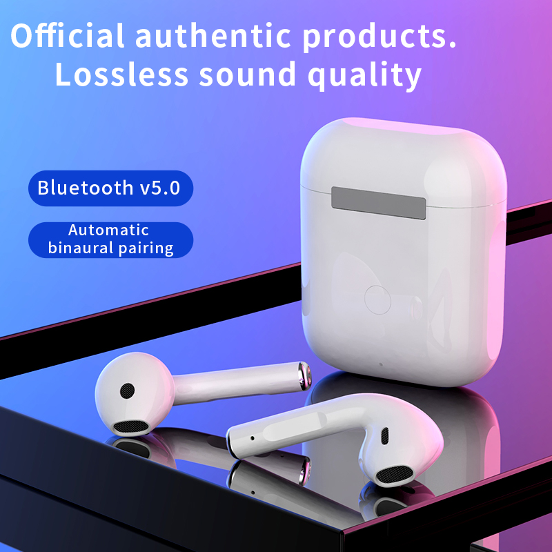 

i12 Tws Bluetooth 5.0 Wireless Headphones Touch Key Earphone Mini Earbuds With Mic Charging Box Sport Headset For Smart Phone