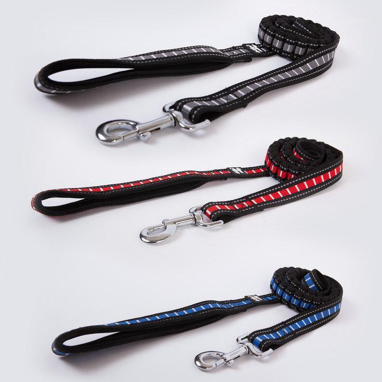 

120*2.5cm High Quality Pet Dog Leash Rope Nylon Reflective Dog Harness Leash Lead Elastic Strap Rope Traction Basic Collars1