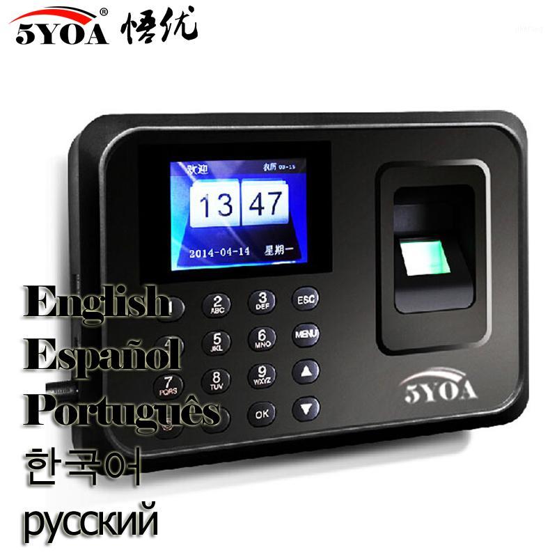 

A01 Biometric Attendance System USB Fingerprint Reader Time Clock Employee Control Machine Electronic Device Spanish Spain En1