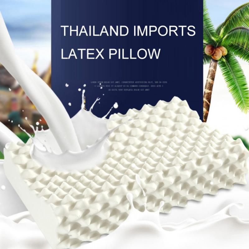 

Natural Latex Pillow Remedial Neck Protect Bed Pillow Health Care Orthopedic Thailand Latex Children Adult Soft almohada