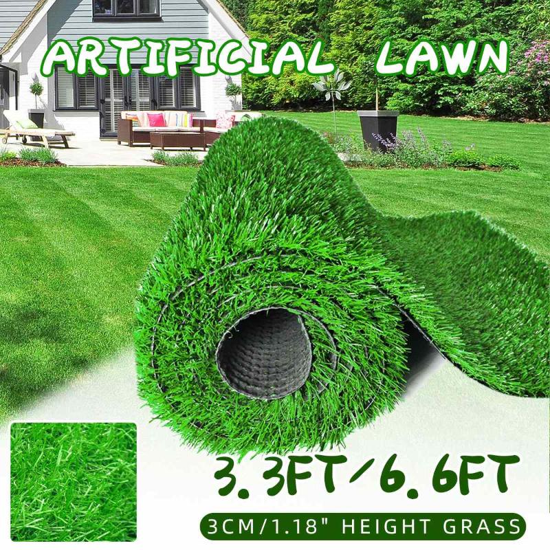 

Artificial Turf Simulated Outdoor Green Fake Grass Garden Courtyard Landscape Decorations Can Be Used For Golf/Football Field, Summer grass