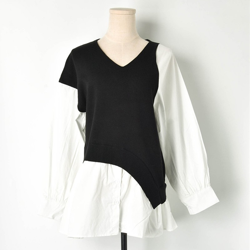 

2021 New Luxury Track Designer Brand Print Fake Two Girly Pullovers Striped Sweatshirt Autumn Clothes Winter V8rn